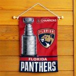 WinCraft Florida Panthers Stanley Cup Champions 2024 Double Sided Garden Banner Flag
