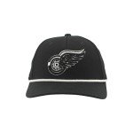 ZHATS Standard NHL Officially Licensed Rope Hat Snapback Backspin Contrast, Black, One Size