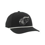 ZHATS Standard NHL Officially Licensed Rope Hat Snapback Backspin Contrast, Black, One Size