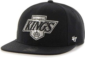 '47 Los Angeles Kings Black Sure Shot Captain Snapback Cap - NHL, Adjustable Flat Bill Baseball Hat