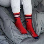 For Bare Feet NHL Washington Capitals 4 Stripe Deuce Crew Sock Team Color LARGE