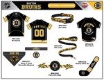 Pets First NHL Boston Bruins Leash for Dogs & Cats, Walk Cute & Stylish! The Ultimate Hockey Fan Leash!, Large (6 ft Long x 1 in Width) (BRU-3031-LG)