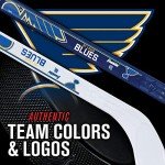 Franklin Sports St. Louis Blues NHL Mini Hockey Stick Set - NHL Team Knee Hockey Stick and Ball Set - Two Players - Great Toy for Kids