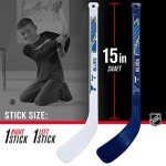 Franklin Sports St. Louis Blues NHL Mini Hockey Stick Set - NHL Team Knee Hockey Stick and Ball Set - Two Players - Great Toy for Kids