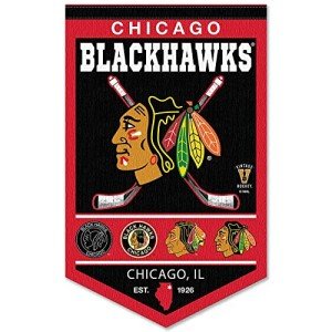 WinCraft Chicago Blackhawks Heritage History Banner Pennant