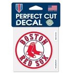 Wincraft MLB Boston Red Sox 26845014 Perfect Cut Color Decal, 4" x 4", Black
