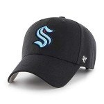 '47 Seattle Kraken Mens Womens MVP Adjustable Velcroback Black Blue Hat
