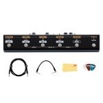 Boss GA-FC-EX Foot Controller Bundle with Instrument Cable, Patch Cable, Picks, and Austin Bazaar Polishing Cloth