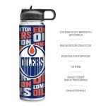 Rico Industries NHL Hockey Edmonton Oilers 22oz Stainless Steel Tumbler with Lid - Great For Coffee, Tea, Water or Cocktails