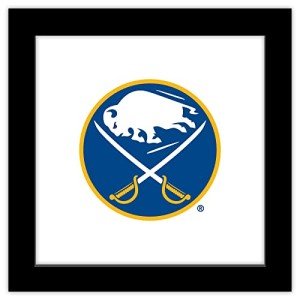 Trends International Gallery Pops NHL Buffalo Sabres - Primary Logo Mark Wall Art Wall Poster, 12" x 12", Black Framed Version