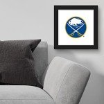 Trends International Gallery Pops NHL Buffalo Sabres - Primary Logo Mark Wall Art Wall Poster, 12" x 12", Black Framed Version