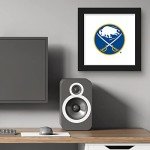 Trends International Gallery Pops NHL Buffalo Sabres - Primary Logo Mark Wall Art Wall Poster, 12" x 12", Black Framed Version