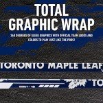 Franklin Sports NHL Toronto Maple Leafs Street Hockey Stick - NHL Team Jr. 48" Junior Left Handed Street Hockey Stick - Fused Wood Shaft + ABS Blade - Righty