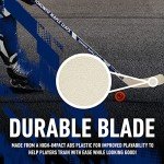 Franklin Sports NHL Toronto Maple Leafs Street Hockey Stick - NHL Team Jr. 48" Junior Left Handed Street Hockey Stick - Fused Wood Shaft + ABS Blade - Righty