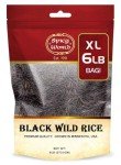 Minnesota Grown Black Wild Rice 6 Pound Bag - Premium Quality, All Natural - by Spicy World