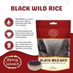 Minnesota Grown Black Wild Rice 6 Pound Bag - Premium Quality, All Natural - by Spicy World