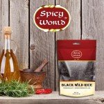 Minnesota Grown Black Wild Rice 6 Pound Bag - Premium Quality, All Natural - by Spicy World