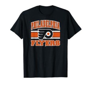 Philadelphia Flyers Stripe Black Officially Licensed T-Shirt
