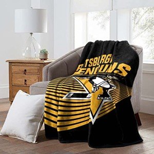NORTHWEST NHL Pittsburgh Penguins 60" x 80" Raschel Throw Blanket