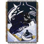 Northwest NHL Vancouver Canucks Unisex-Adult Woven Tapestry Throw Blanket, 48" x 60", Home Ice Advantage