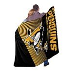 NORTHWEST NHL Pittsburgh Penguins 60" x 80" Raschel Throw Blanket