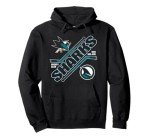 San Jose Sharks Force Black Officially Licensed Pullover Hoodie