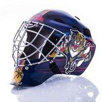 Franklin Sports Florida Panthers NHL Hockey Goalie Face Mask - Goalie Mask for Kids Street Hockey - Youth NHL Team Masks for Kids