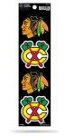 Rico Industries NHL Chicago Blackhawks Die Cut 4-Piece The Quad Sticker Sheet