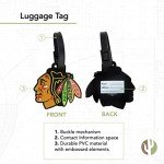 Desert Cactus Chicago Blackhawks Luggage Tag Team NHL National Hockey League Bag (PVC)