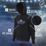 Wright & Ditson NHL Adult Heather Charcoal True Fan Hooded Sweatshirt Unisex - Unisex Cotton Poly Blend - Ultimate Comfort (Tampa Bay Lightning - Charcoal, Large)