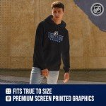 Wright & Ditson NHL Adult Heather Charcoal True Fan Hooded Sweatshirt Unisex - Unisex Cotton Poly Blend - Ultimate Comfort (Tampa Bay Lightning - Charcoal, Large)