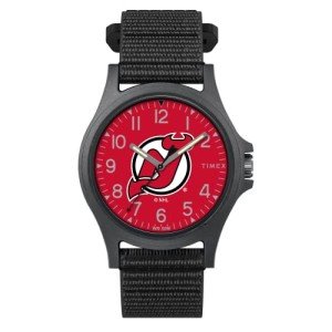 Timex Men's NHL Pride 40mm Watch – New Jersey Devils with Black FastWrap Strap