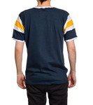 Calhoun NHL Surf & Skate Mens Shoulder Stripe Varsity Inset Sleeve Retro Style T-Shirt – The Coastal Collection (St. Louis Blues, Large)