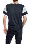 Calhoun NHL Surf & Skate Mens Shoulder Stripe Varsity Inset Sleeve Retro Style T-Shirt – The Coastal Collection (Seattle Kraken, Large)