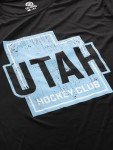 NHL Mens Loose Fit Performance Rashguard Wicking Short Sleeve Shirt (Utah Hockey Club, X-Large)