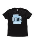 NHL Mens Loose Fit Performance Rashguard Wicking Short Sleeve Shirt (Utah Hockey Club, X-Large)