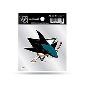 Rico Industries NHL San Jose Sharks 4'x4' Small Style Decal