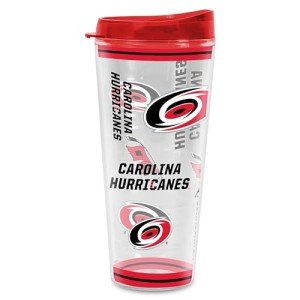 Rico Industries NHL Hockey Carolina Hurricanes Mayhem Double Wall 20oz Tritan Tumbler