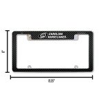 Rico Industries NHL Carolina Hurricanes Black 12" x 6" Chrome All Over Automotive License Plate Frame for Car/Truck/SUV