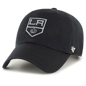 NHL Los Angeles Kings '47 Clean Up Adjustable Hat, Black, One Size