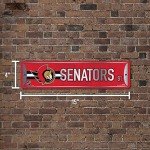 Rico Industries NHL Hockey Ottawa Senators Metal Street Sign 4" x 15" Home Décor - Bedroom - Office - Man Cave