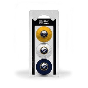 Team Golf NHL Buffalo Sabres 3 Golf Ball Pack Regulation Size Golf Balls, 3 Pack, Full Color Durable Team Imprint