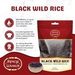 Spicy World Minnesota Grown Black Wild Rice 24oz Bag (1.5LB) | Premium Quality | All Natural, Hearty Grain with Rich Flavor | Perfect for Rice Dishes & Recipes