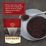 Spicy World Minnesota Grown Black Wild Rice 24oz Bag (1.5LB) | Premium Quality | All Natural, Hearty Grain with Rich Flavor | Perfect for Rice Dishes & Recipes