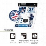 Desert Cactus Winnipeg Jets Sticker Team NHL National Hockey League Player Vinyl Decal Laptop Water Bottle Car Scrapbook (Type P2 - Connor Hellebuyck)