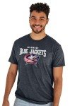 Blue 84 Standard NHL Officially Licensed T-Shirt Heathered Black