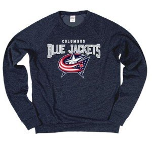 Blue 84 Standard NHL Officially Licensed Tri-Blend Crewneck Sweatshirt High Sticking, Team Color