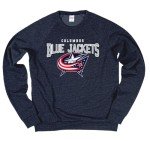 Blue 84 Standard NHL Officially Licensed Tri-Blend Crewneck Sweatshirt High Sticking, Team Color