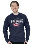 Blue 84 Standard NHL Officially Licensed Tri-Blend Crewneck Sweatshirt High Sticking, Team Color