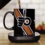 Uncanny Brands Philadelphia Flyers Logo Mug Warmer with Mug – Keeps Your Favorite Beverage Warm - Auto Shut On/Off